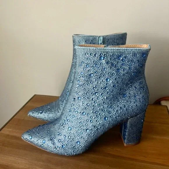 Betsey Johnson Shoes Betsey Johnson Cady Blue Boots New Poshmark